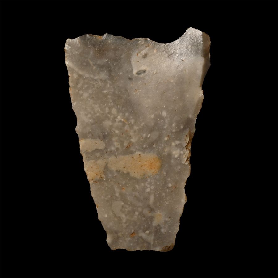 British Stone Age Knapped Flint Chisel Tip Arrowhead from Farnham