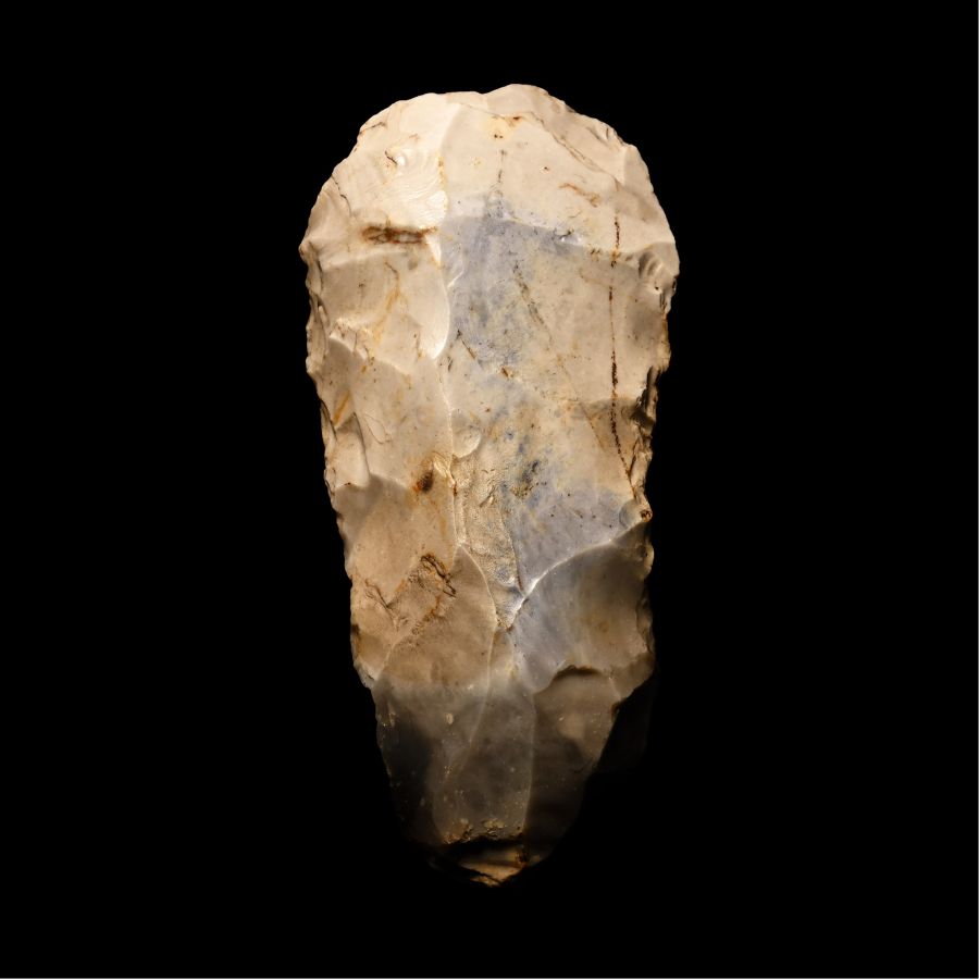 British Stone Age Knapped Flint Axe Head from Farnham