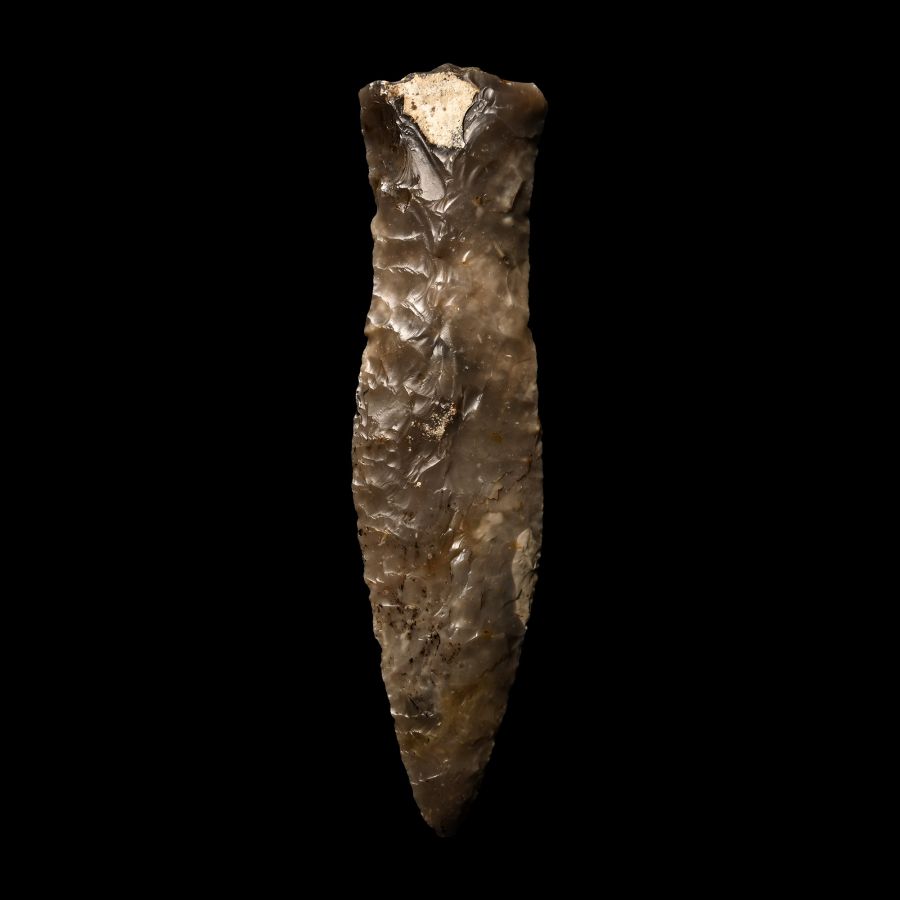 Stone Age Danish Type Knapped Flint Dagger