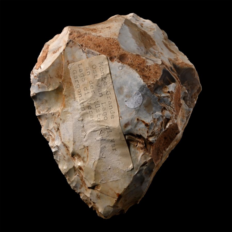 Italian Stone Age Knapped Flint Handaxe