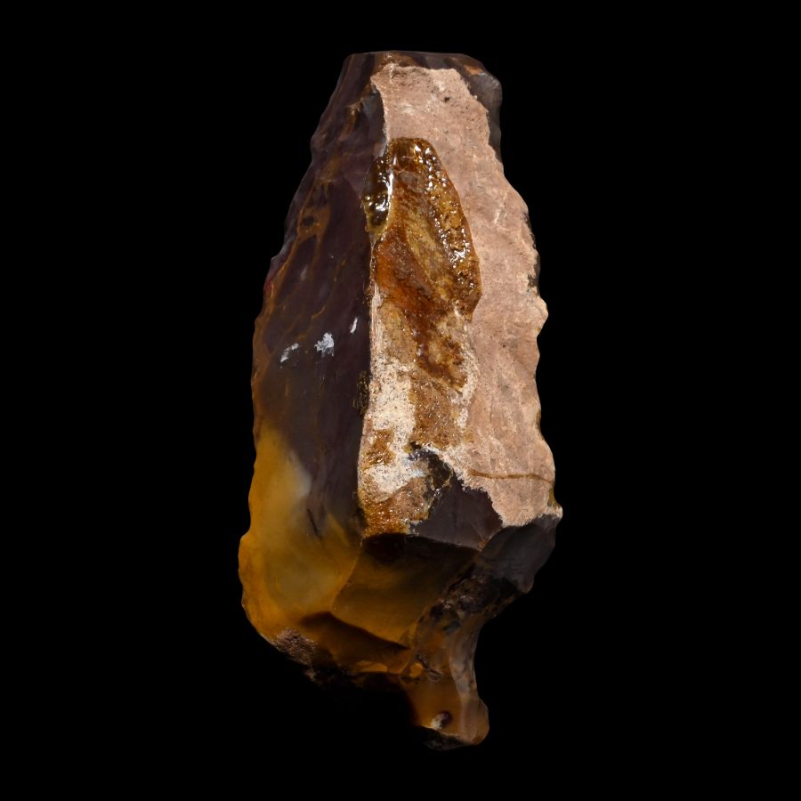 Stone Age Mousterian Knapped Fontmaure Jasper Neanderthal Scraper
