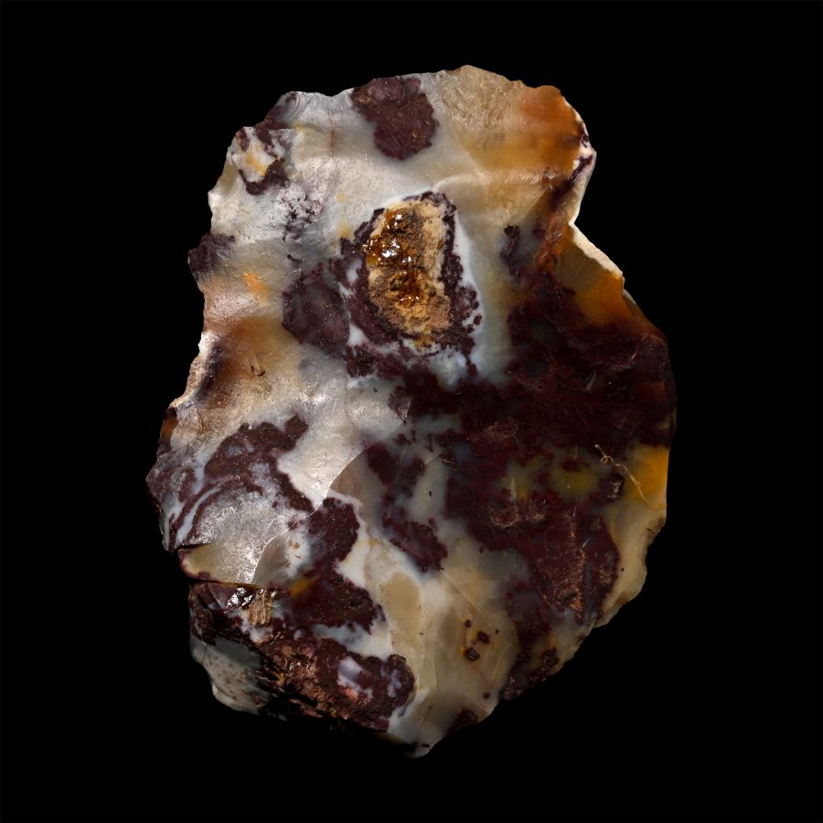 Stone Age Mousterian Knapped Fontmaure Jasper Neanderthal Tortoise-Back Knife