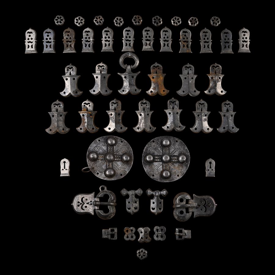 Eastern Roman Military Silver Belt Element Set