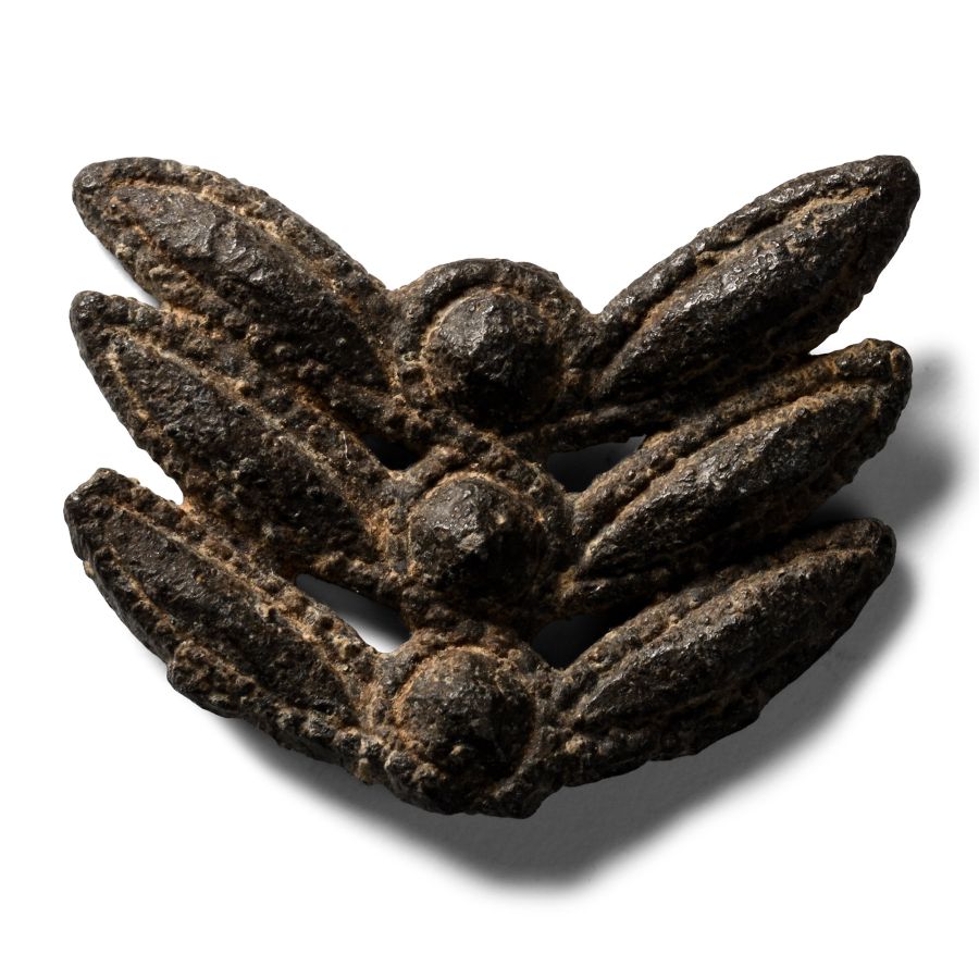 Medieval Lead Pilgrim's Badge with Plant