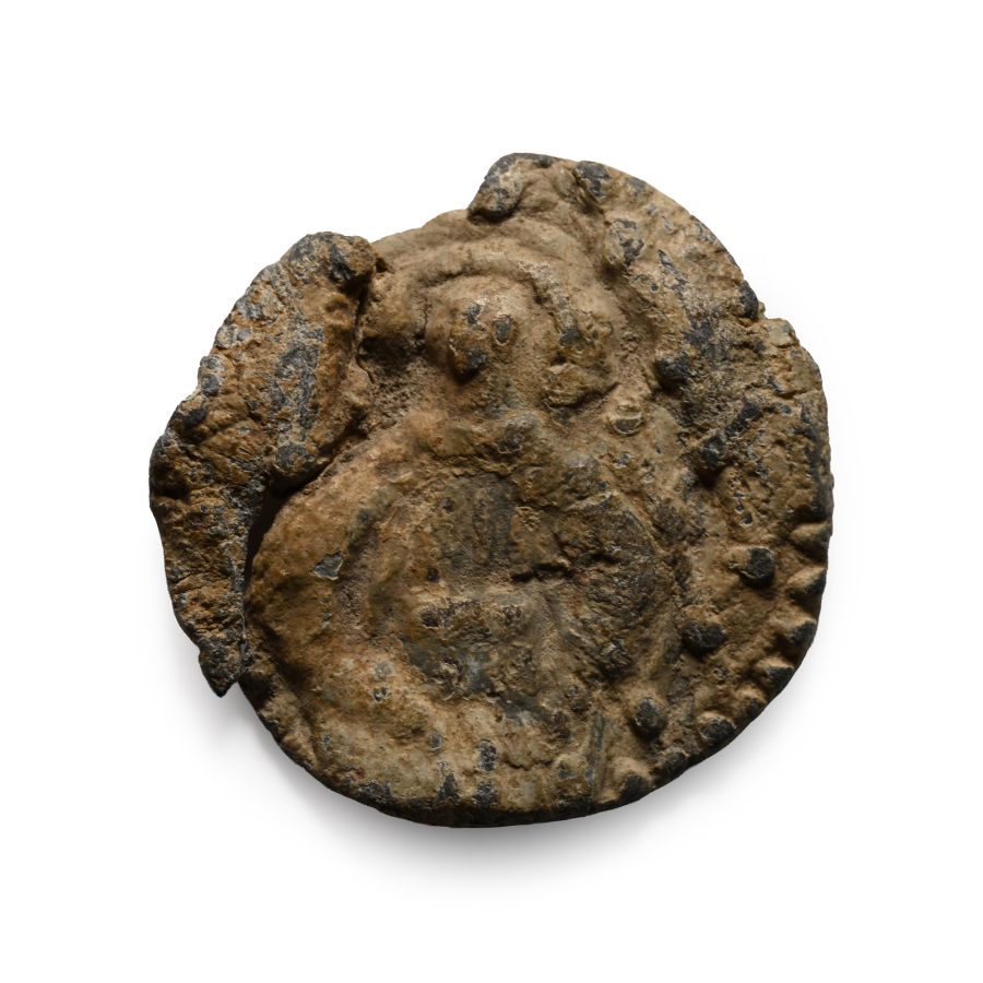 Medieval Pewter St. Audrey Pilgrim's Badge