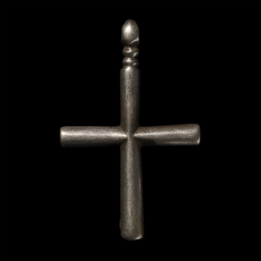 Late Medieval Silver Cross on Hanger