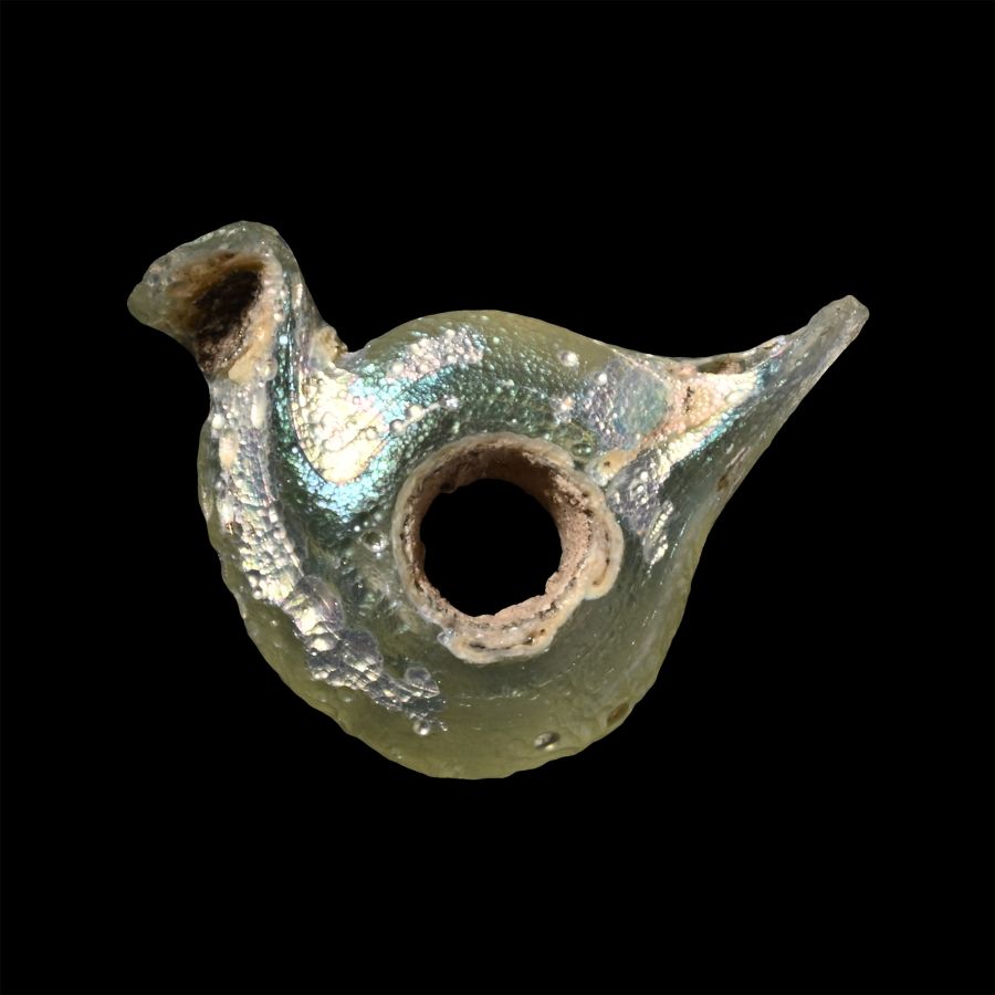 Roman Glass Bird Pendant
