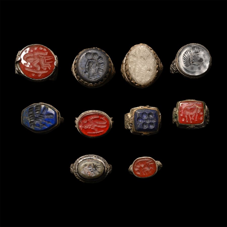 Bedouin Silver-Coloured Metal Ring Group