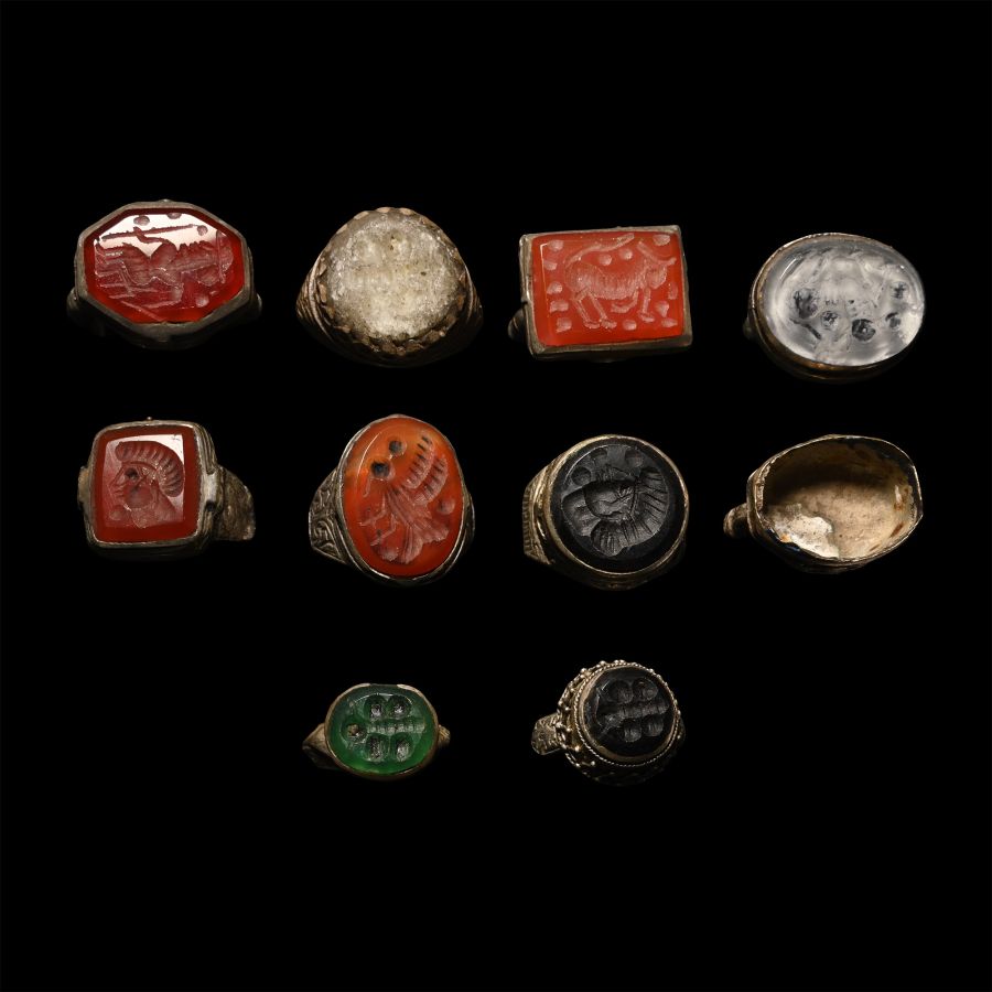 Bedouin Silver-Coloured Metal Ring Group