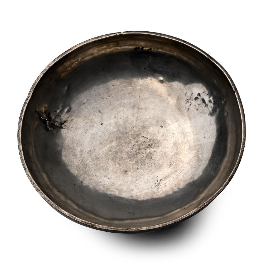 Sasanian Silver Footed Rib Bowl
