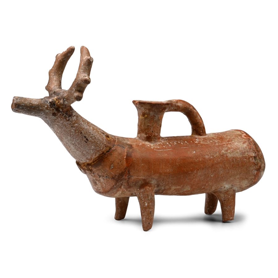 Amlash Terracotta Stag Rhyton