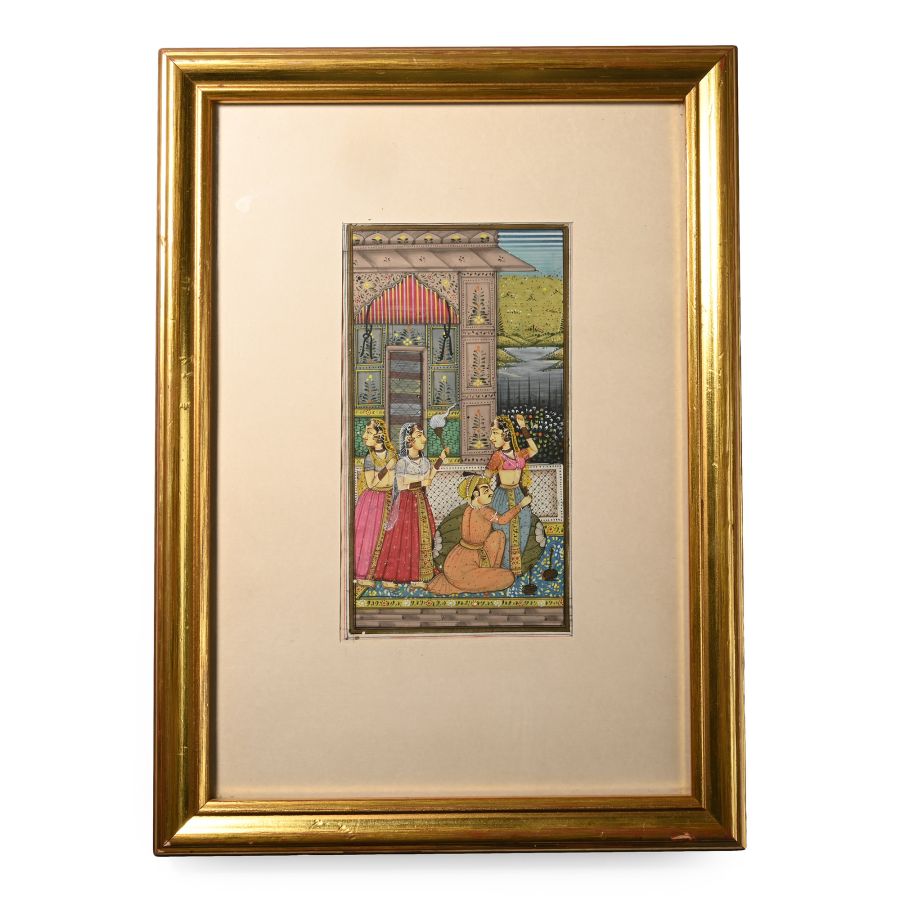 Indian Framed Watercolour Painting