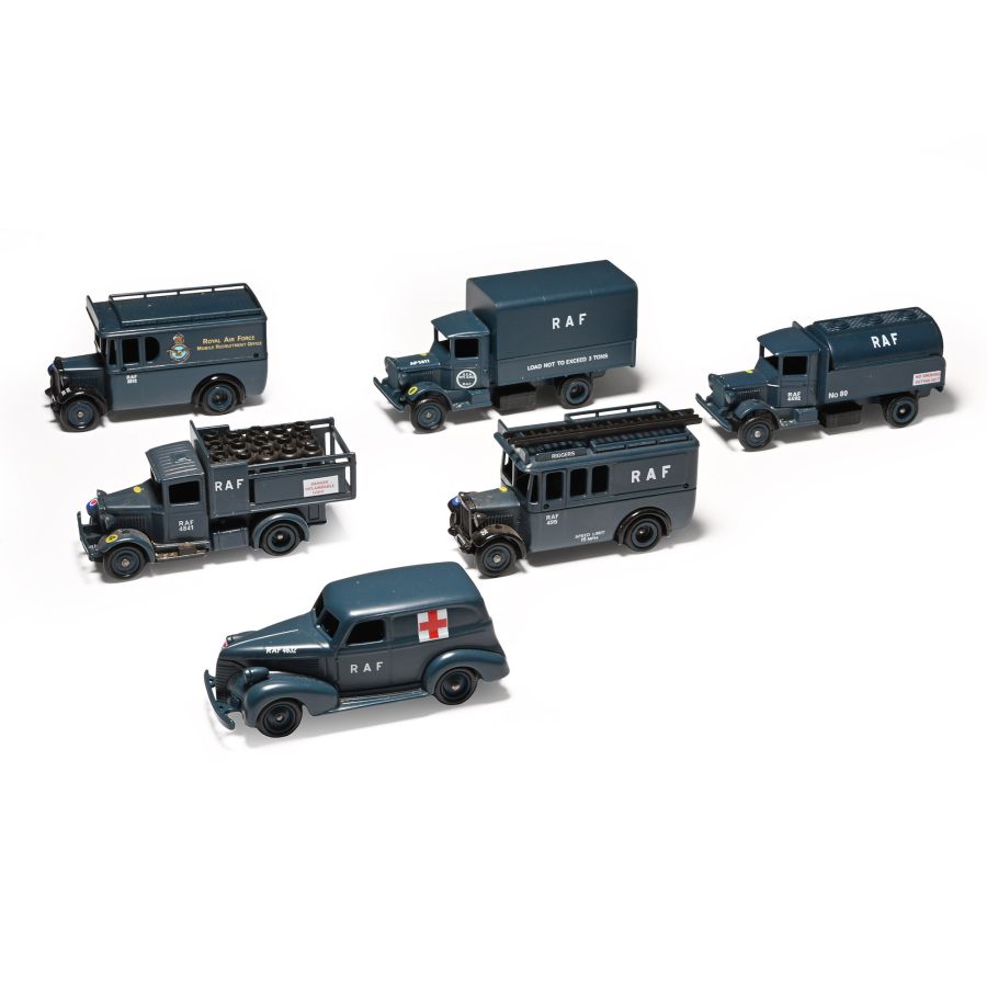British RAF WWII Die Cast Toy Vehicle Group