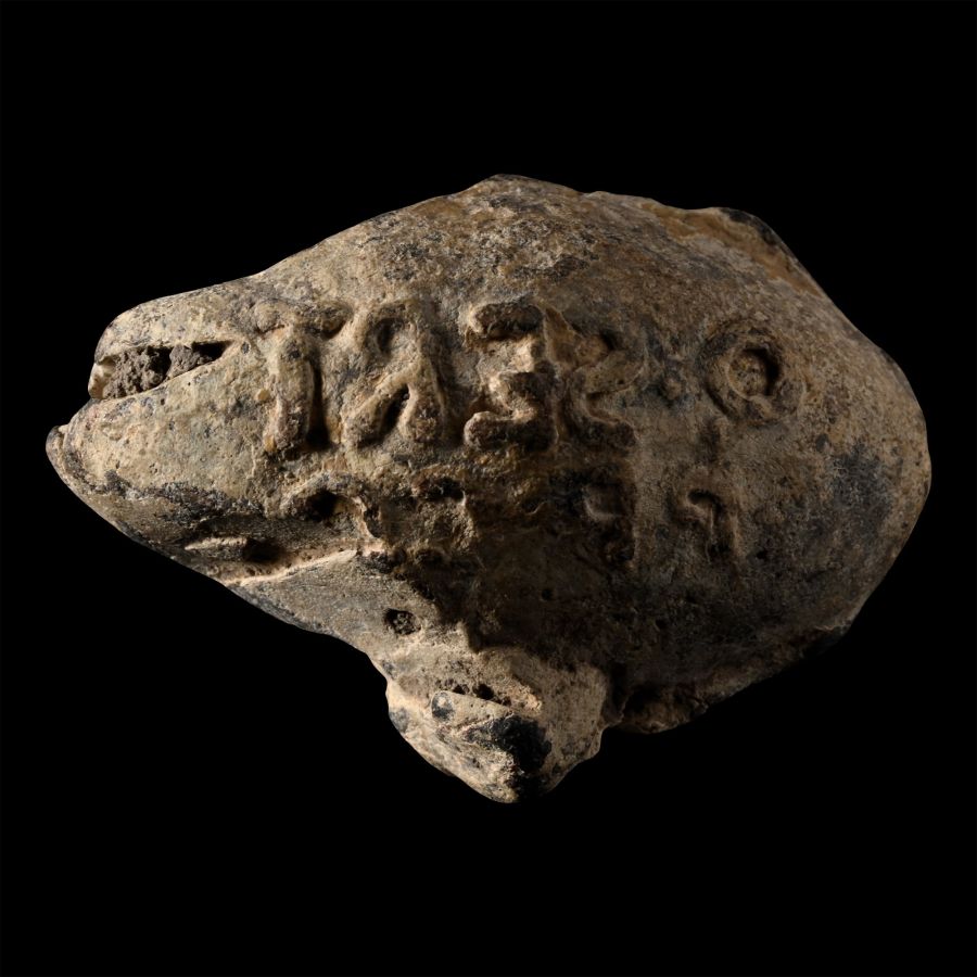 Roman Lead Slingshot of Quintus Sertorius