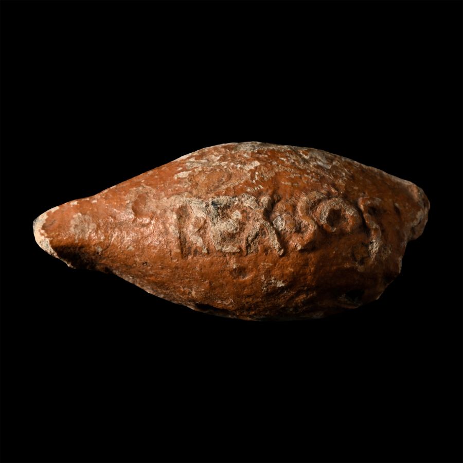 Greek Mauritanian Kingdom Lead Slingshot of King Mastanesosus