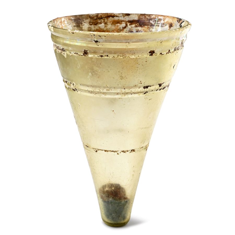 Large Roman Cut-Glass Beaker