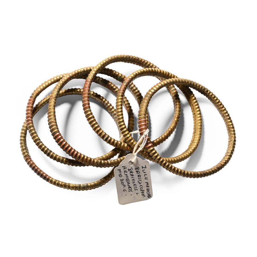 Zulu Woman's Brass and Copper Bracelets