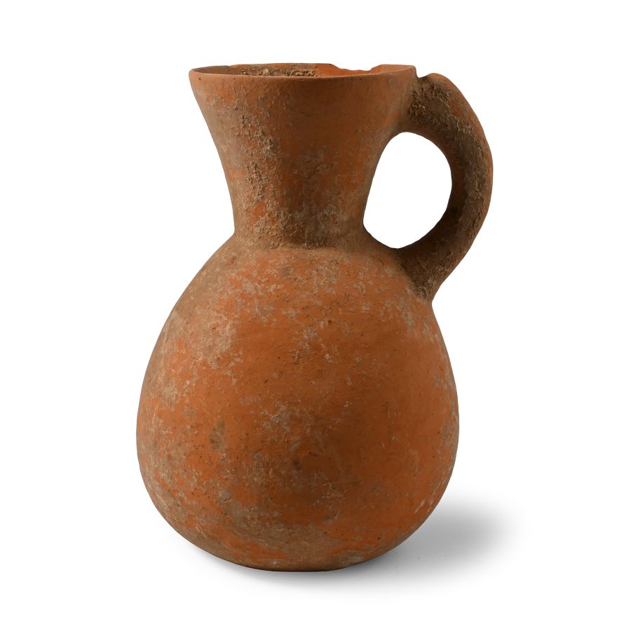 Amlash Terracotta Jug with Flared Mouth