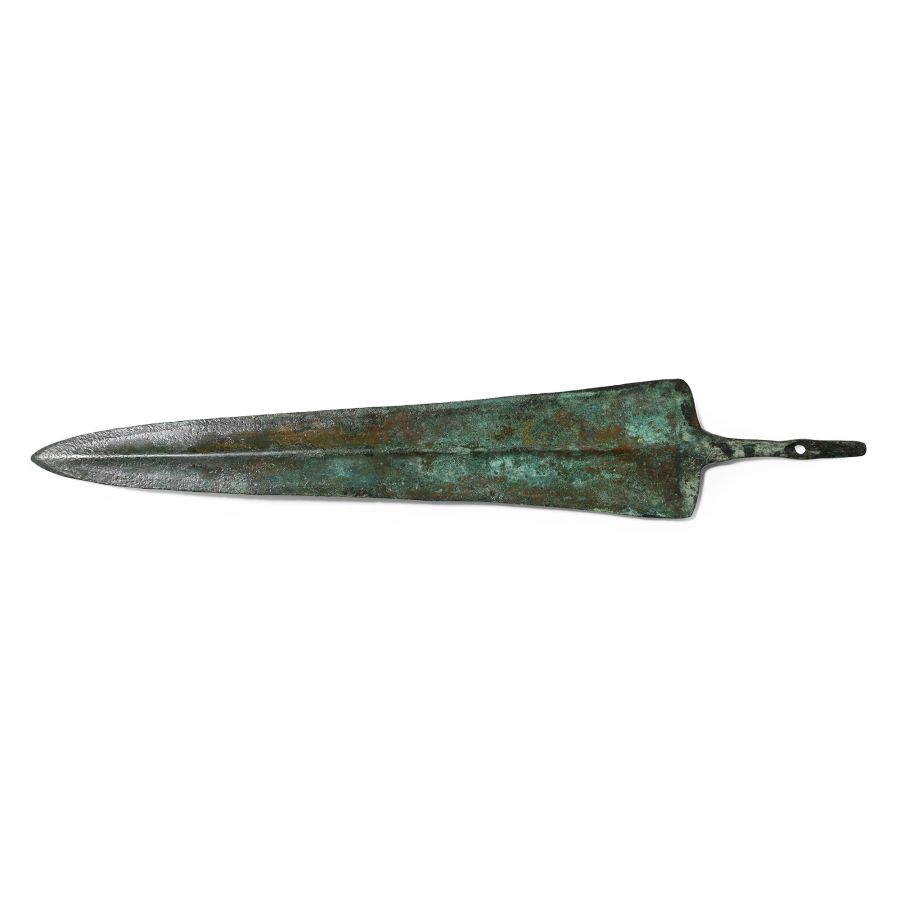 Greek Bronze Tanged Spearhead