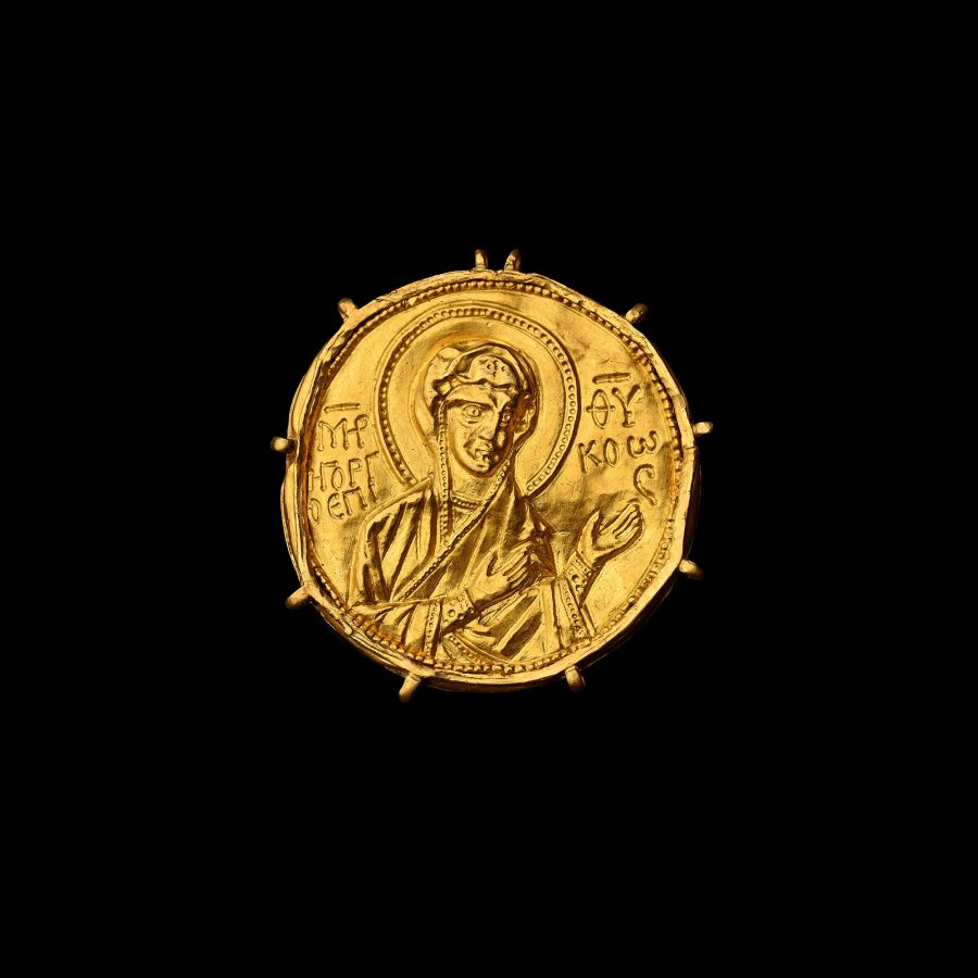 Post-Byzantine Gold Archbishop's Pectoral Pendant