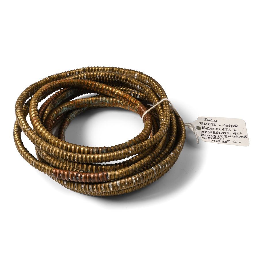 Zulu Brass and Copper Armband and Bracelet Group