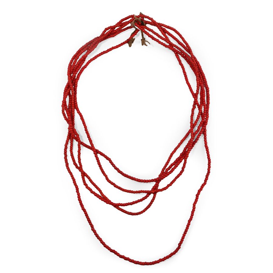 Zulu Man's Glass Bead Long Necklace