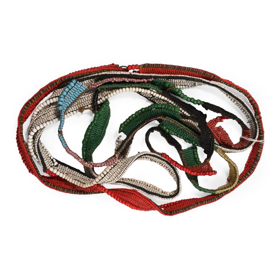 Zulu Warrior's Glass Bead Long Necklaces