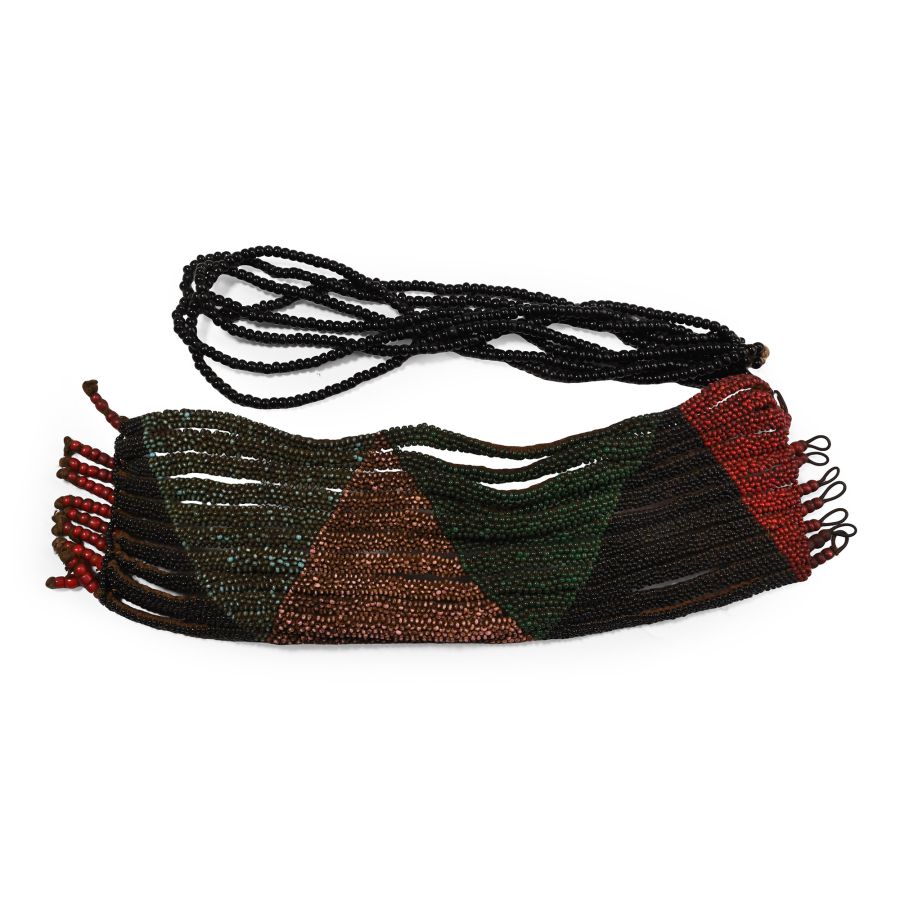 Zulu Man's Glass Bead Necklace and Anklet