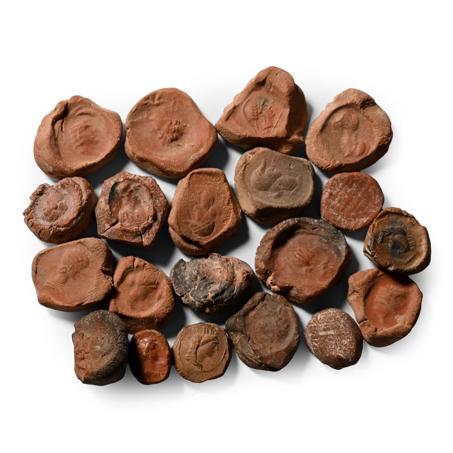Roman Terracotta Bullae, Tesserae or Token Group