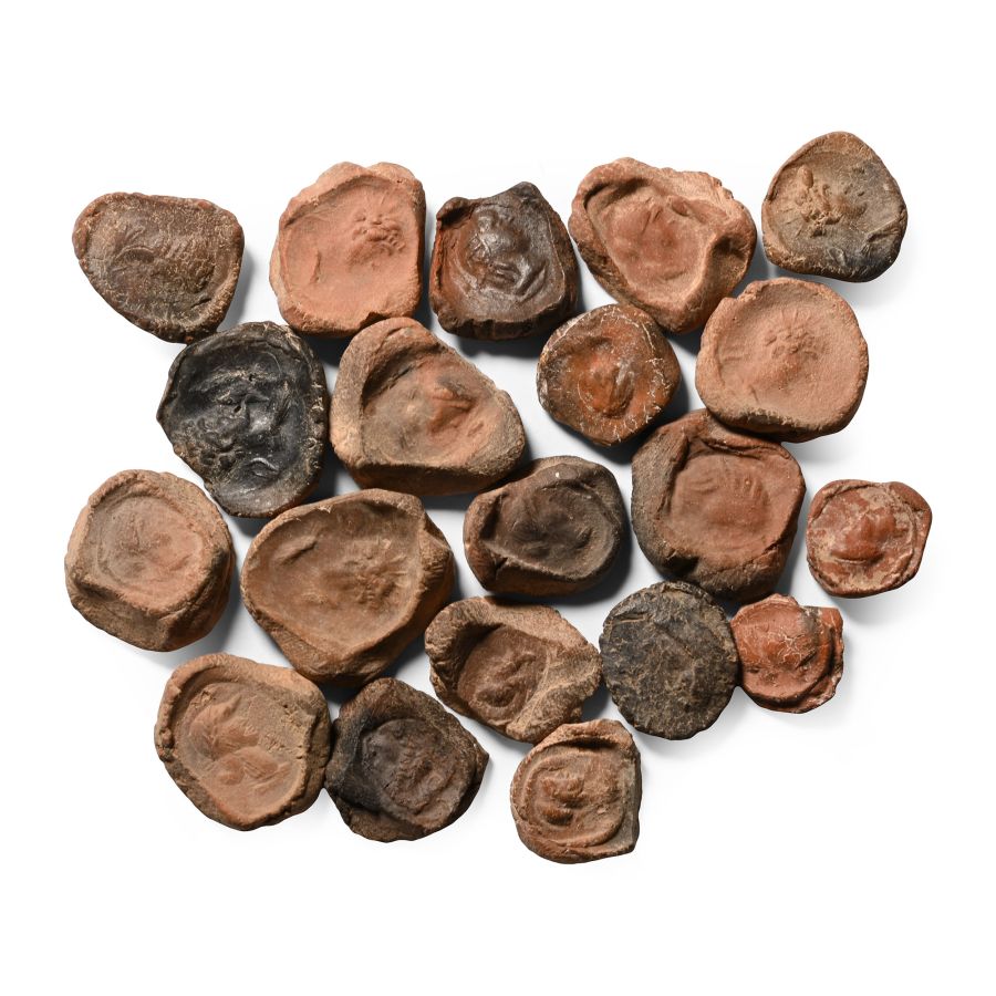 Roman Terracotta Bullae, Tesserae or Token Group