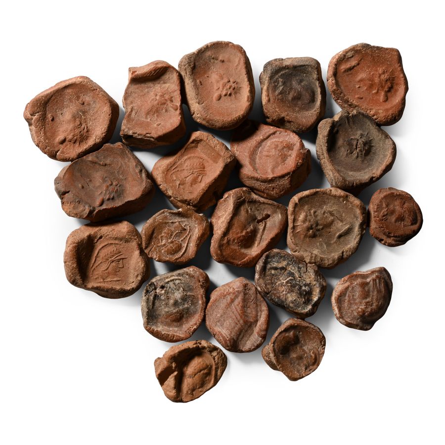 Roman Terracotta Bullae, Tesserae or Token Group