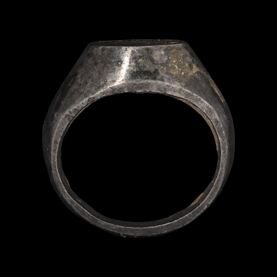 Western Asiatic Silver Ring with Calligraphic Inscription