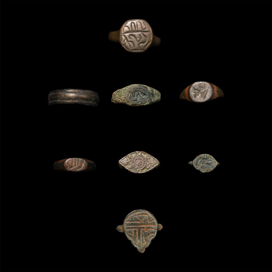 Roman to Medieval Bronze Ring Group