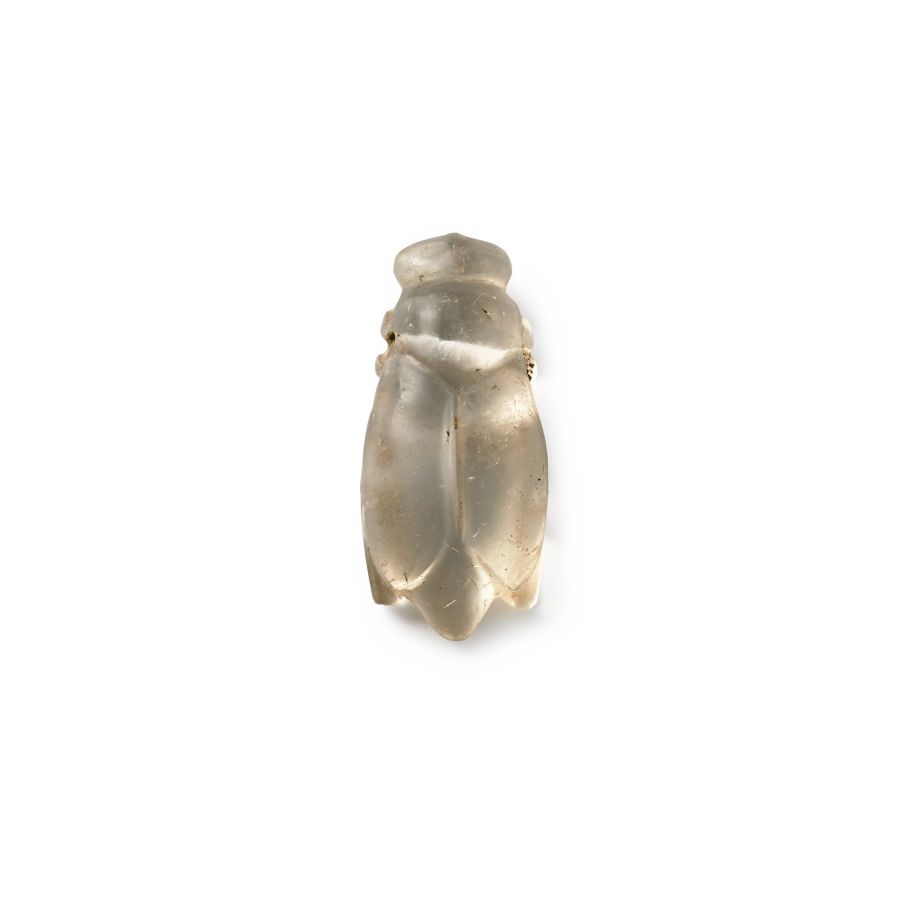Egyptian Rock Crystal Locust Pendant