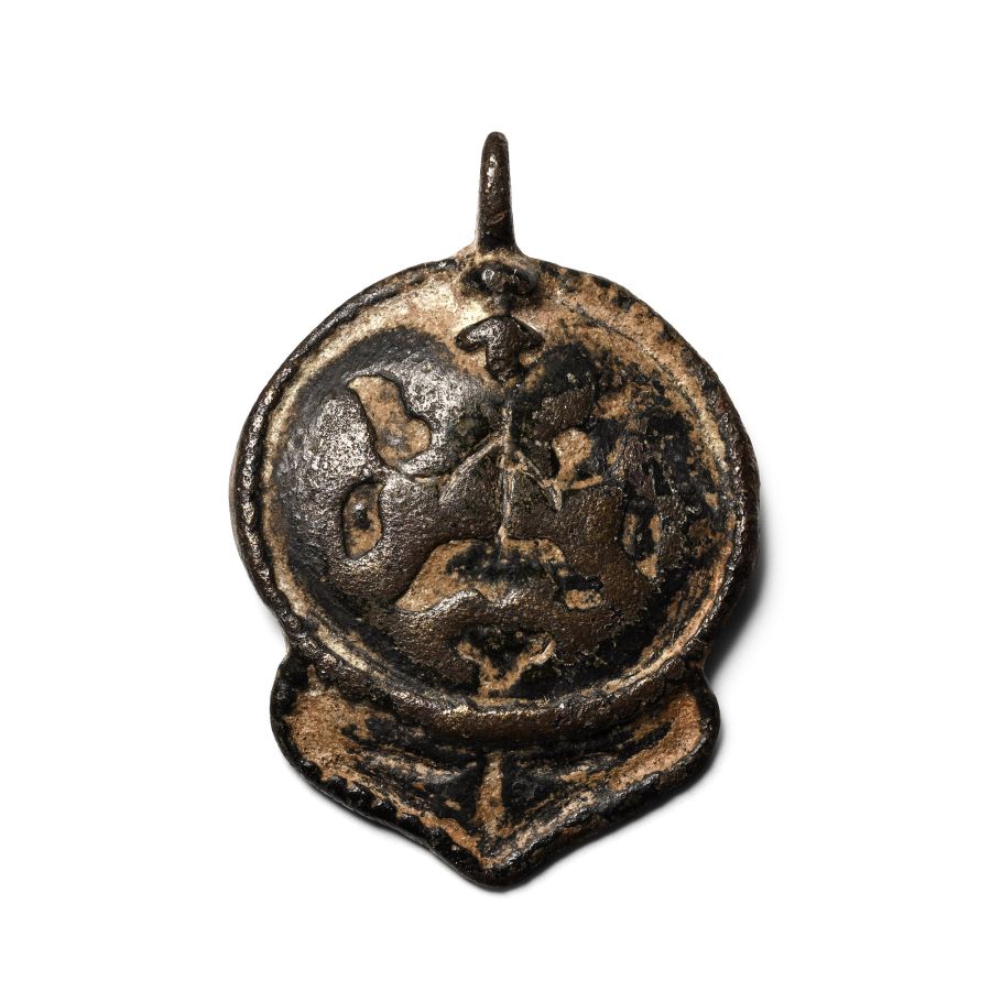 Eastern Roman Bronze Horse Harness Pendant