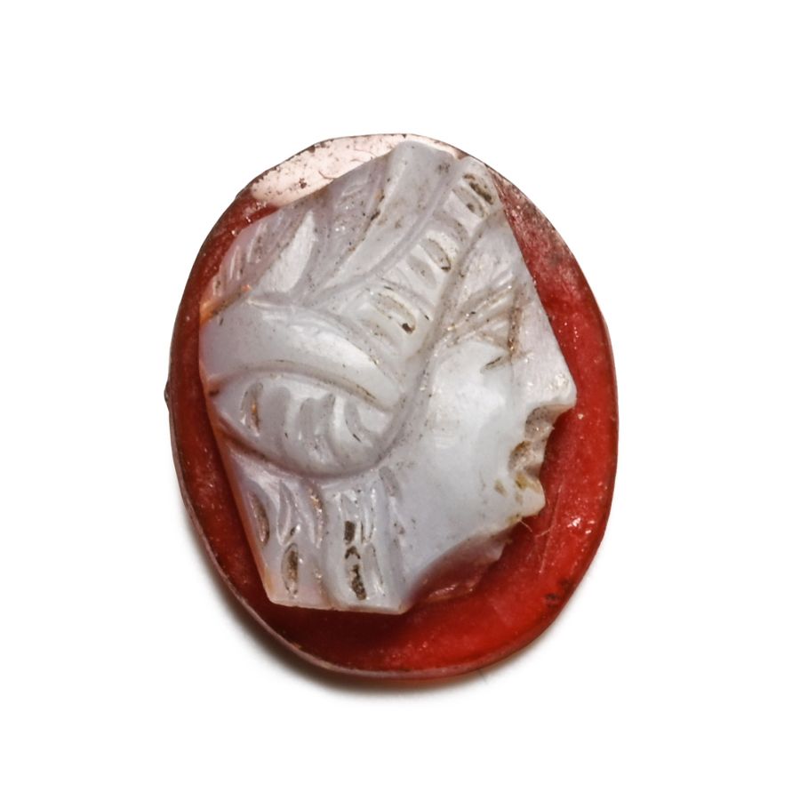 Roman Agate Cameo with Bust of an Empress