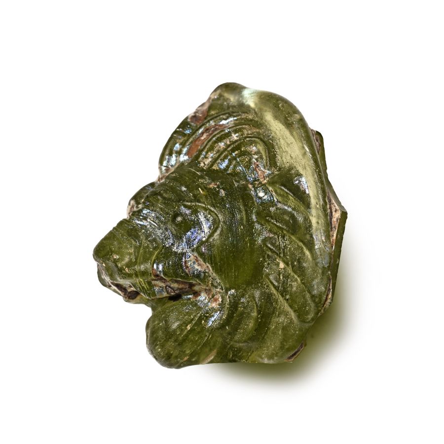 Large Roman Glass Roundel with Lion