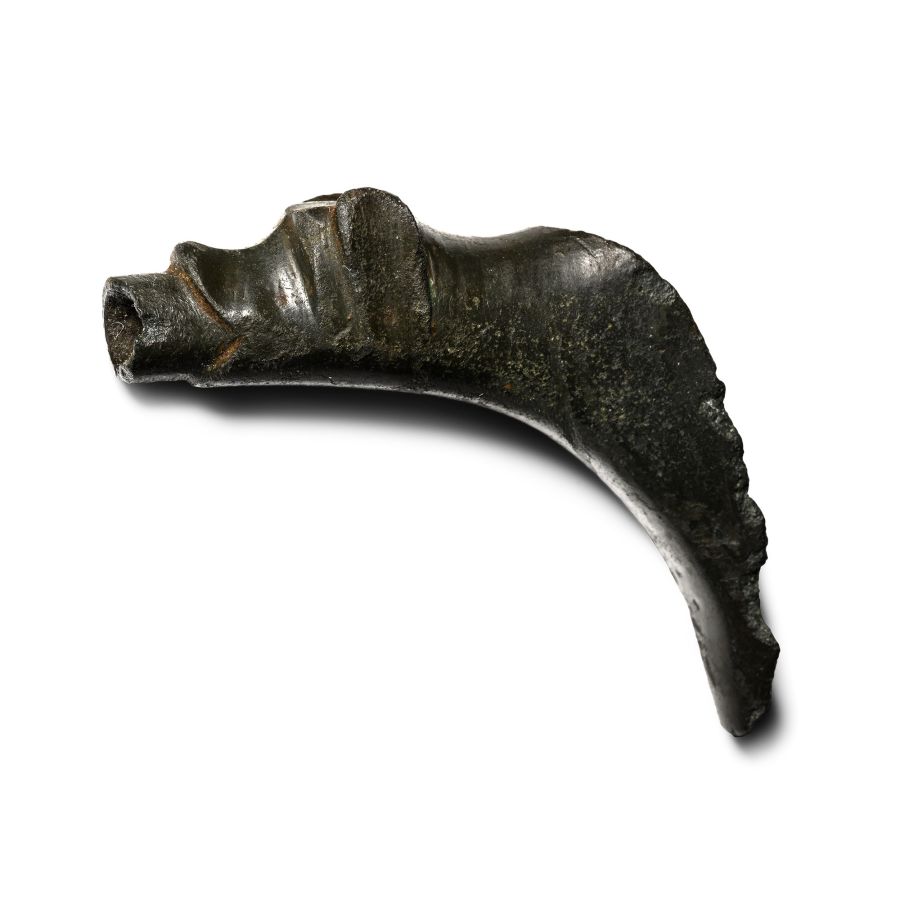 Medieval Bronze Priest's Laver in the Shape of a Dog's Head