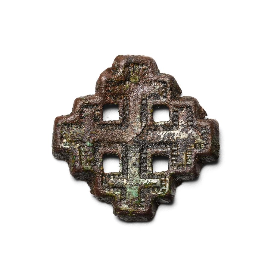 Medieval Bronze Knight's Holy Sepulchre Badge