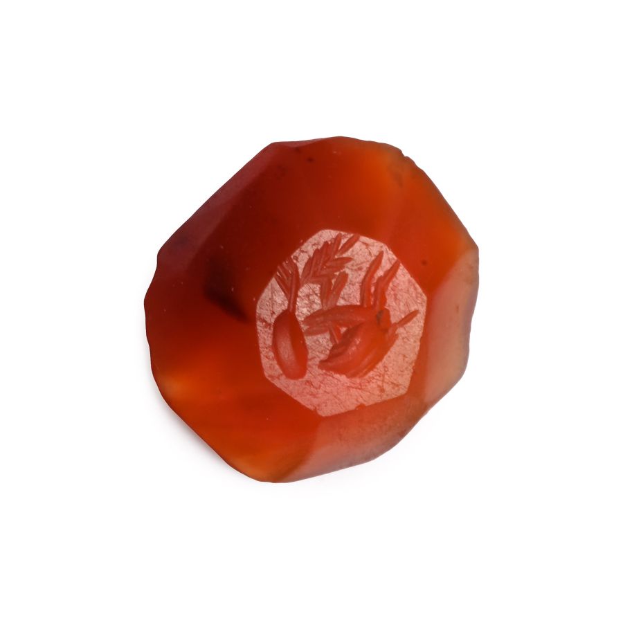 Roman Carnelian Gemstone with Horned Animal