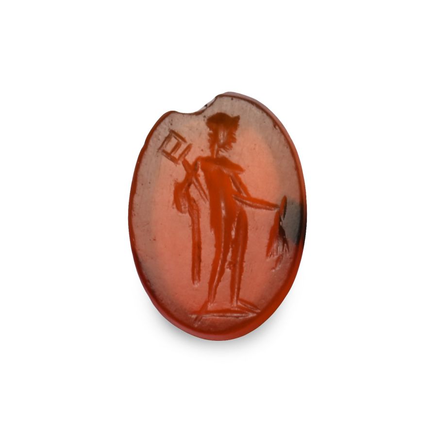 Roman Carnelian Gemstone with Mercury