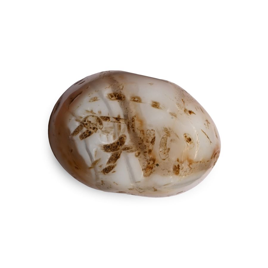 Sasanian Banded Agate Stamp Seal with Horse