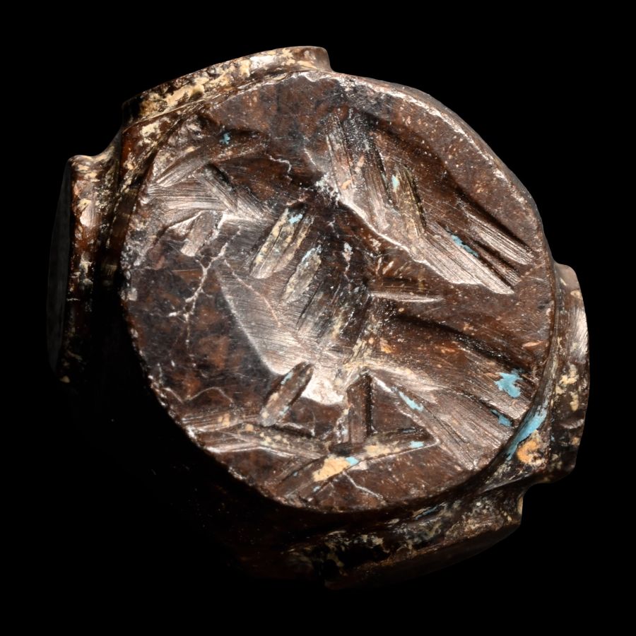 Sasanian Agate Stamp Seal with Eagle