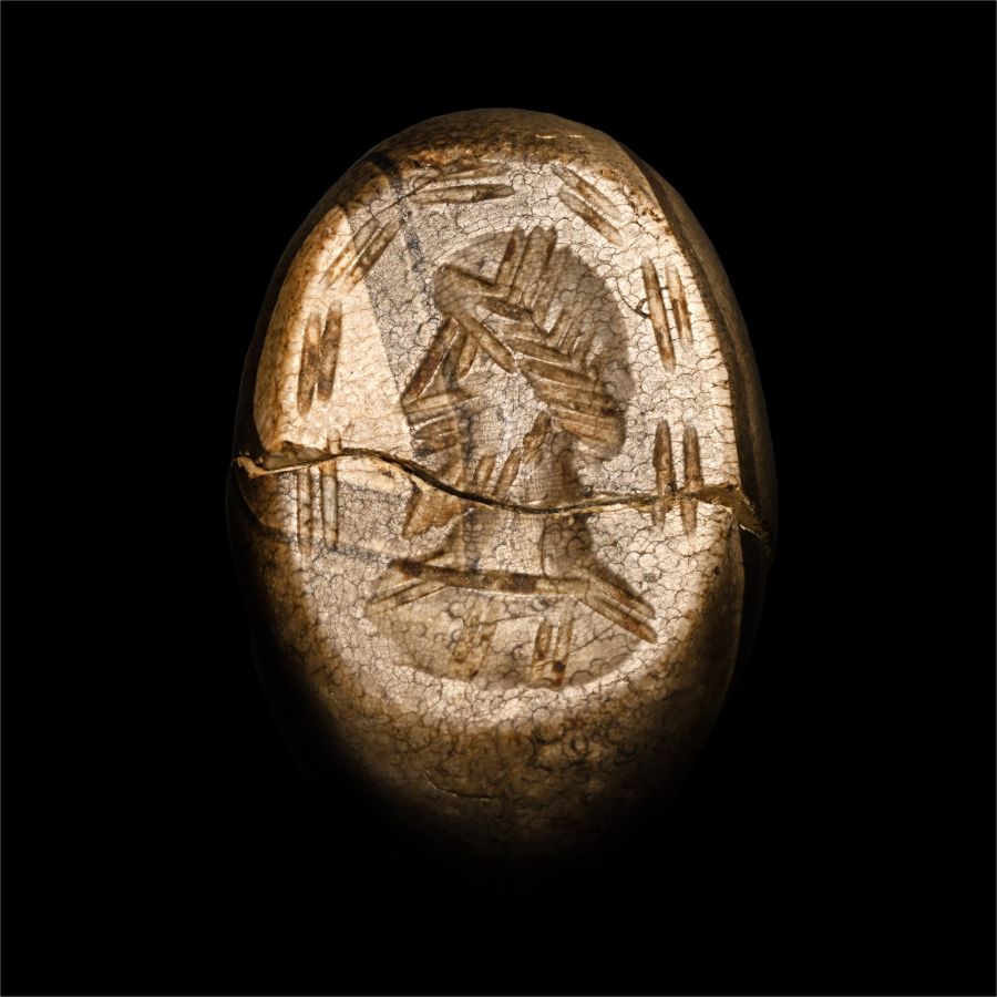 Sasanian Stamp Seal with Bust