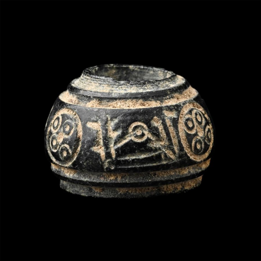 Western Asiatic Stone Calligraphic Bead