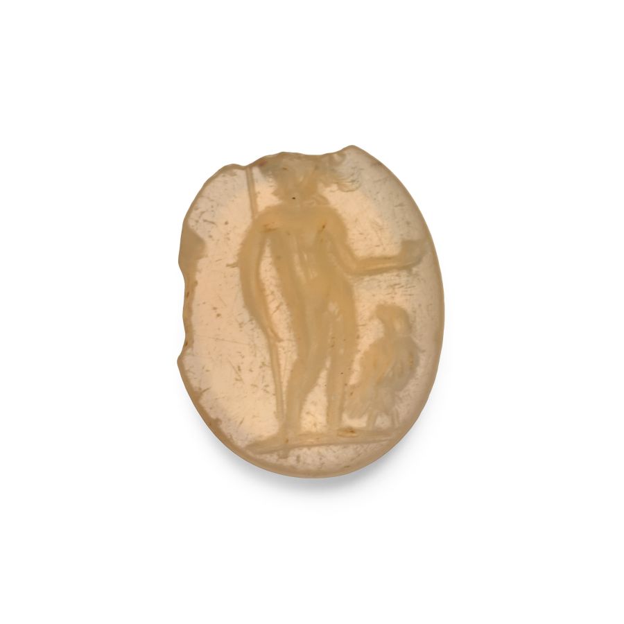Roman Chalcedony Gemstone with Jupiter