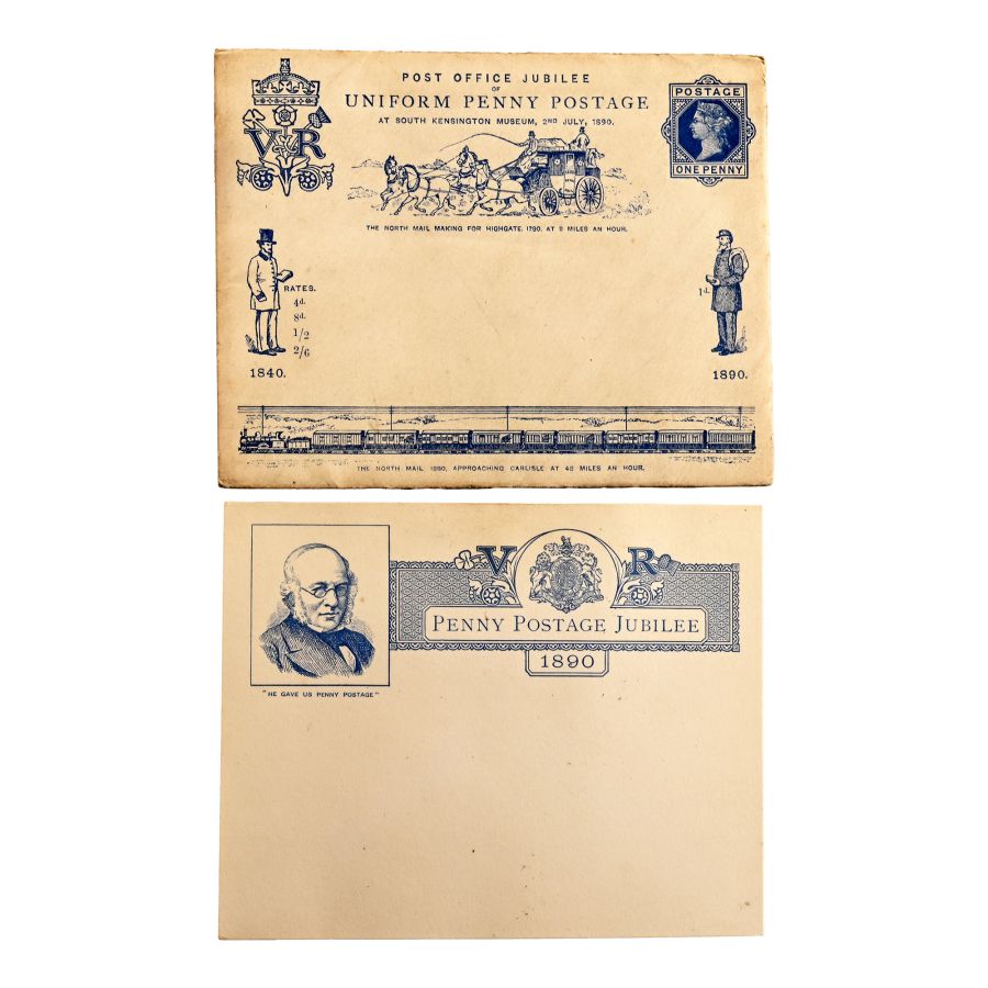 Post Office Victorian Jubilee of Uniform Penny Postage Commemorative Envelope and Card