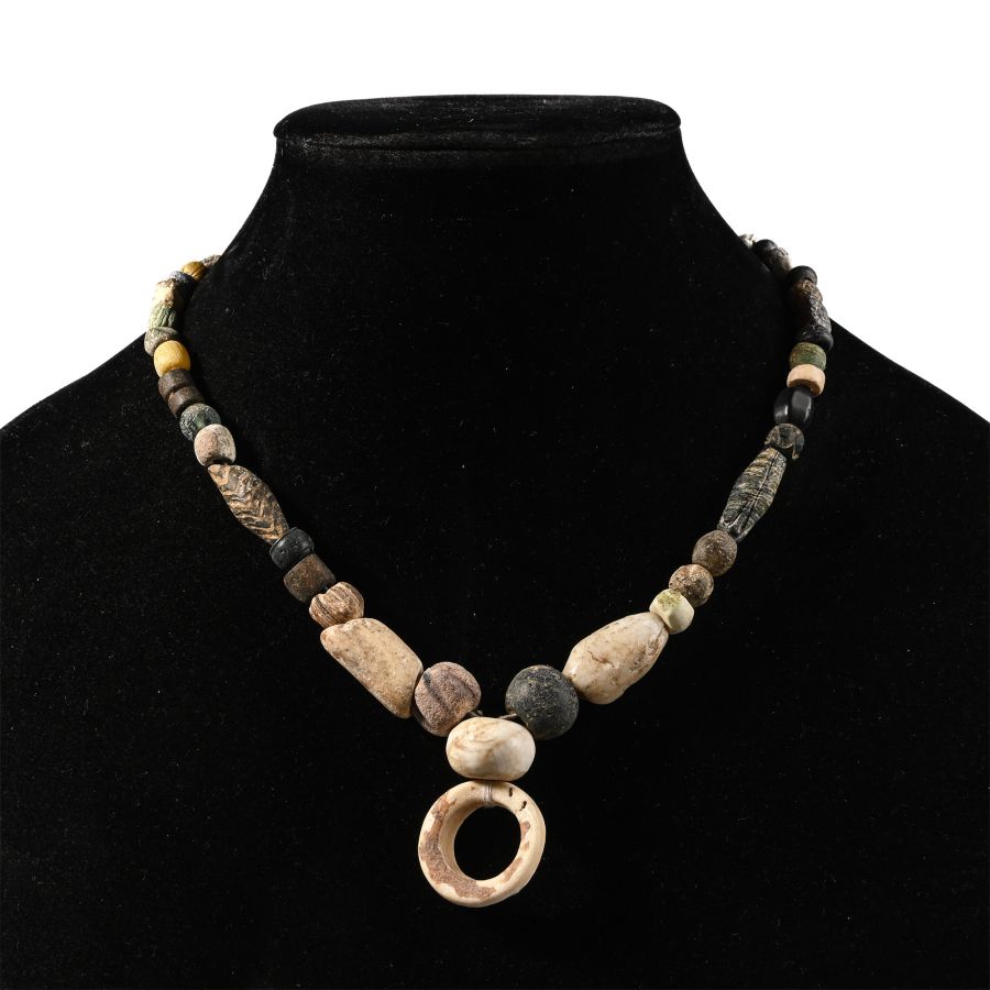Western Asiatic Glass and Other Bead Necklace String
