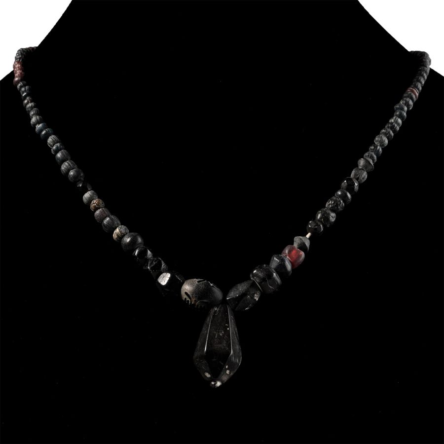 Roman Glass and Other Bead Necklace String