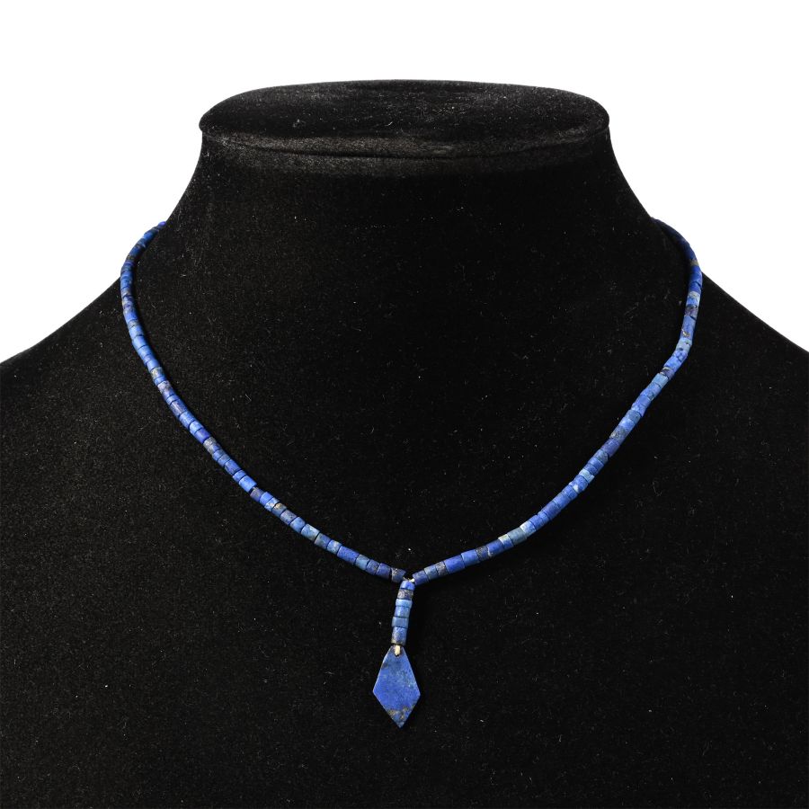 Bactrian Style Lapis Lazuli Bead Necklace String